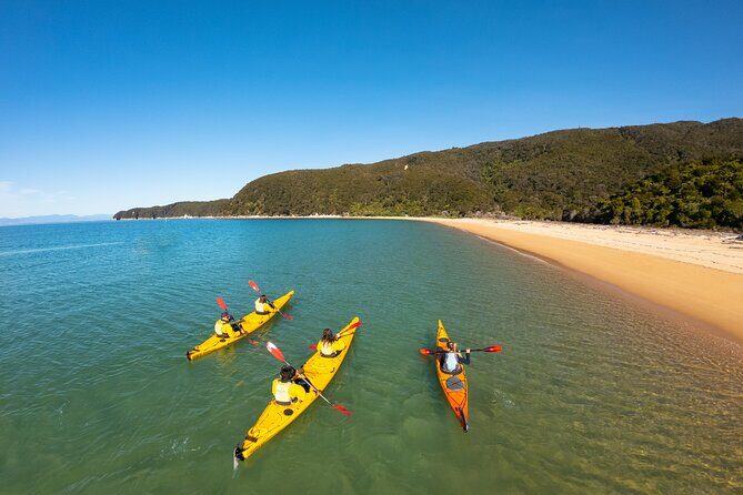 3 Day Unguided Kayaking starting in the Abel Tasman National Park New Zealand - Camp pass, camping gear, and the rain factor