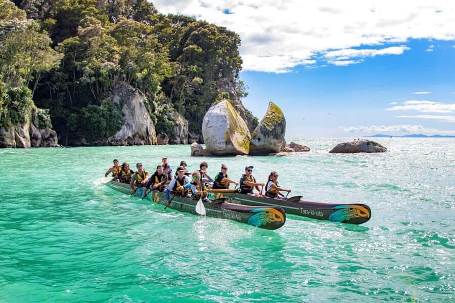 Abel Tasman National Park: Waka & Walk Tour - Waka, boat, and a hike: what this day feels like