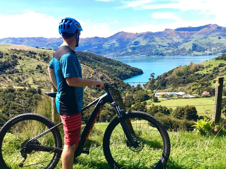 Akaroa: Electric Mountain Bike and Sea Kayak Adventure - The ebike portion: quiet roads, big harbor views, and a lot of climbing