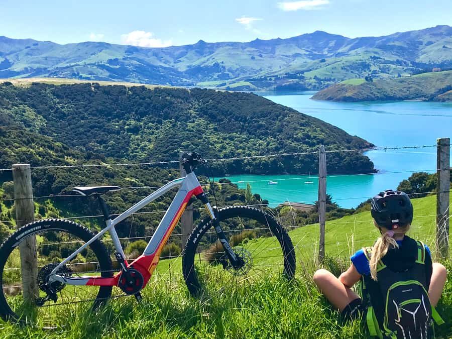 Akaroa: Guided Electric Mountain Bike Tour-Lava Loop - Akaroa Lava Loop: what a crater-rim e-bike ride actually feels like
