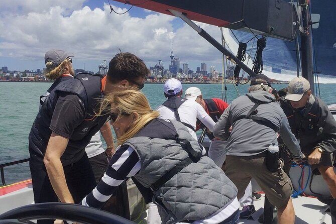 America's Cup Sailing on Auckland's Waitemata Harbour - Auckland’s City of Sails lesson, without the boring parts