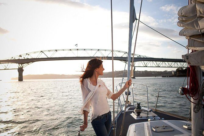 Auckland Harbour Sailing Experience - The Route: Auckland Bridge, Westhaven Marina, and Devonport Views