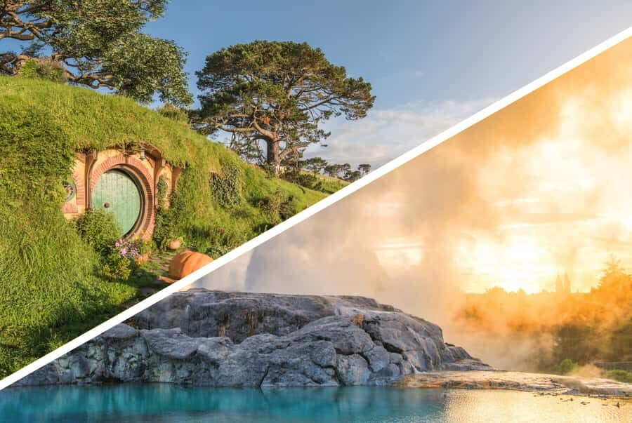 Auckland: Hobbiton and Rotorua Day Tour including Te Puia - Inside Hobbiton for 2.5 hours: 44 hobbit holes and the Green Dragon moment