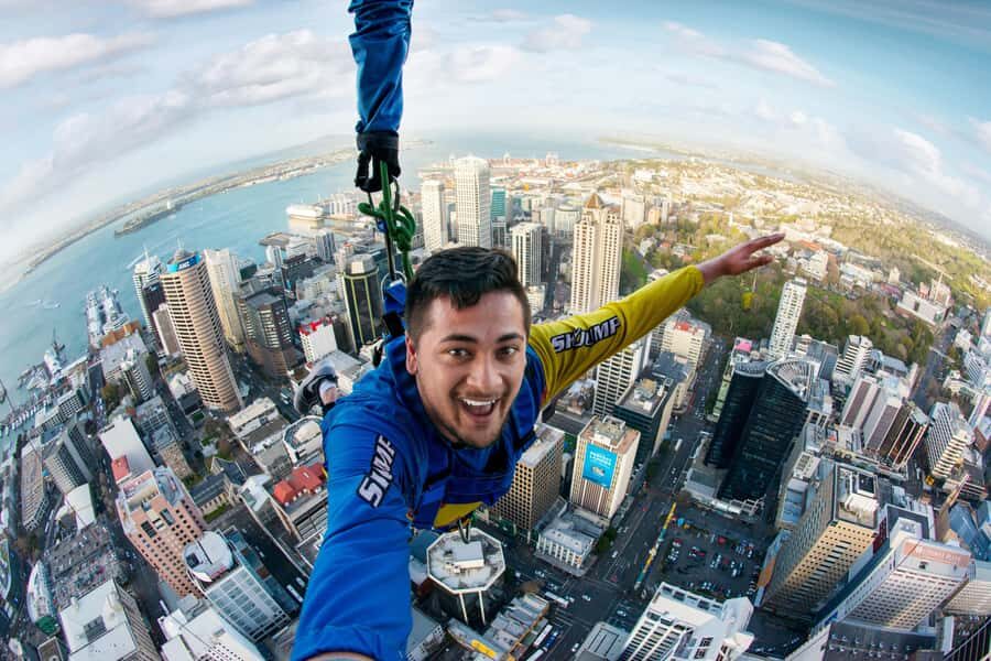 Auckland: SkyJump & SkyWalk Combo - SkyWalk at 192 metres: the outside-the-tower moment