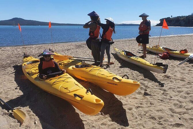 Browns Island Motukorea Sea Kayak Tour - Heading back to St Heliers with Hauraki Gulf views (Stop 3)