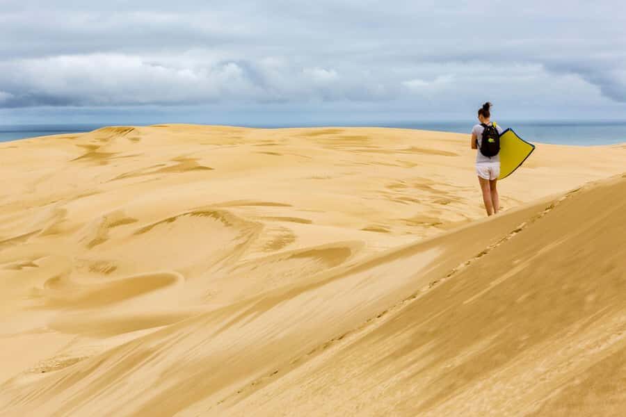 Cape Reinga: Day Trip from Paihia, Kerikeri, or Kaitaia - 90 Mile Beach at the southern end: the walk that sets the tone