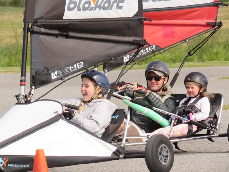 Christchurch: Blokart Land-sailing - What happens before you ride: fitting, video, and a track briefing