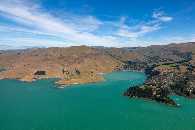 Christchurch Scenic Helicopter Tour - Port Hills and military coastline: Godley Head and Awaroa from a high angle