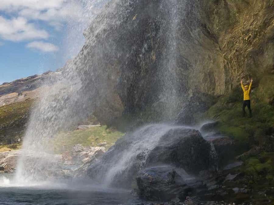 Earnslaw Burn Glacier & Waterfalls | 45 mins from Glenorchy - Meeting at 35 Mull Street and the Glenorchy approach