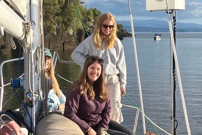 Eco Sailing Tour to Maori Rock Carvings on Lake Taupo - Stop 1: Ngātoroirangi Mine Bay and your best photo angles