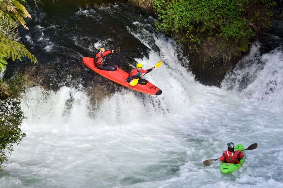 Epic Tandem Kayak Tour down the Kaituna River Waterfalls - The First Hour on the Kaituna: Learning Fast in a River Gorge