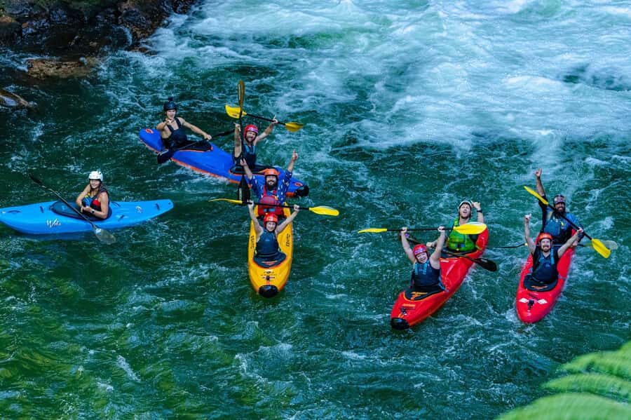 Epic Tandem Kayak Tour down the Kaituna River Waterfalls - Tutea Falls (7m): The Head-First Bucket List Moment