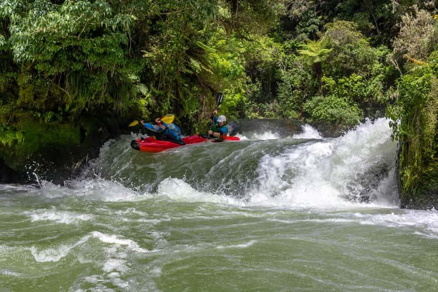 Epic Tandem Kayak Tour down the Kaituna River Waterfalls - Getting Set Up at 780 State Highway 33 (What to Do Before You Hit Water)