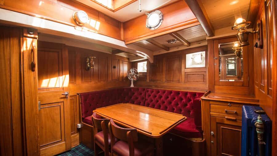 Evening Champagne Cruise on Historic 1935 Motor Yacht. - Faith at the Te Anau Wharf: Stepping Onto a 1935 Motor Yacht