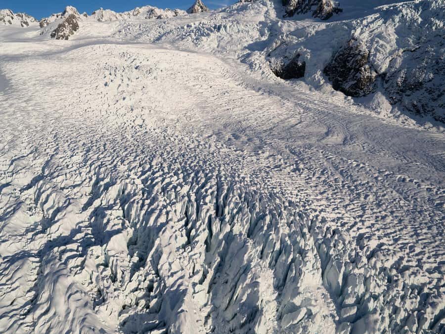Franz Josef: 30-min Flight Franz Josef & Tasman Glaciers - The 30 minutes: what the flight route actually does to your eyes