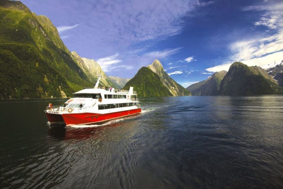 From Queenstown: Milford Sound Flight and Cruise with Lunch - Milford Sound boat cruise: Stirling Falls and the up-close approach