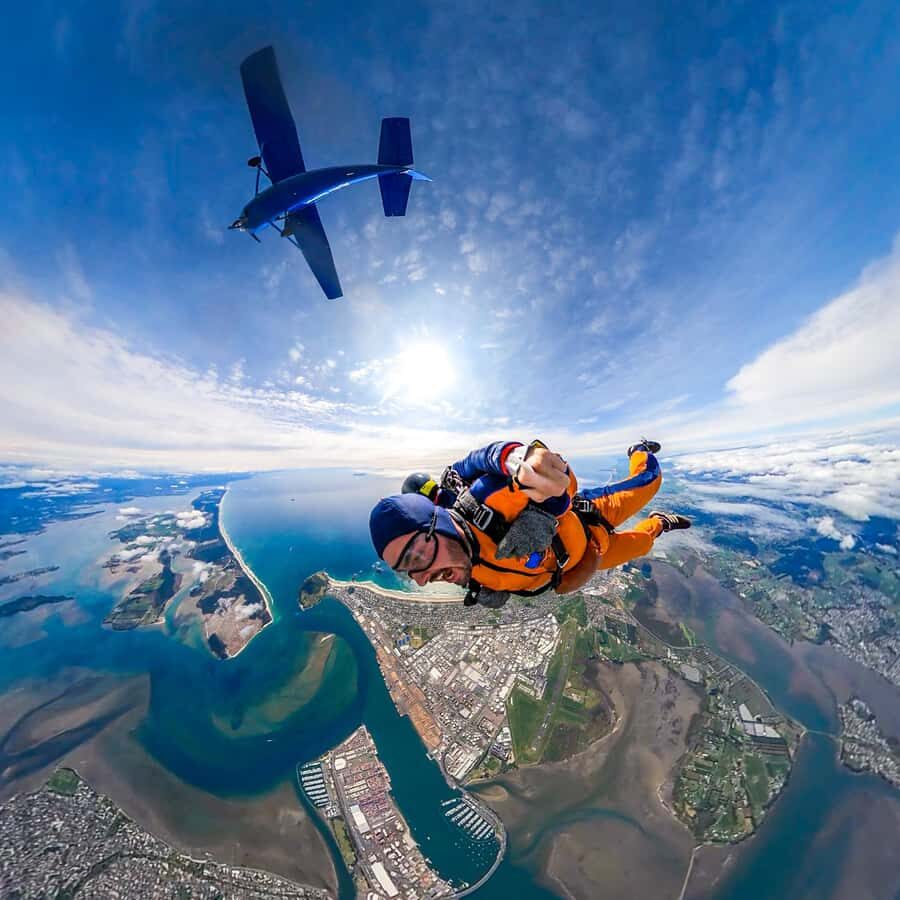 From Tauranga: Skydive over Mount Maunganui - Mount Maunganui Views You Can’t Get From the Ground