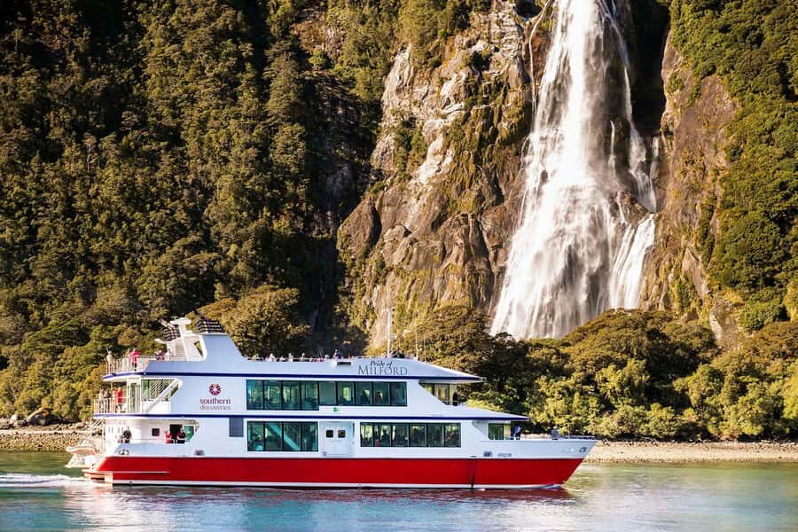 From Te Anau: Milford Sound Cruise & Glass-Roof Coach Tour - Eglinton Valley, Christie Falls, and Mirror Lakes photo stops