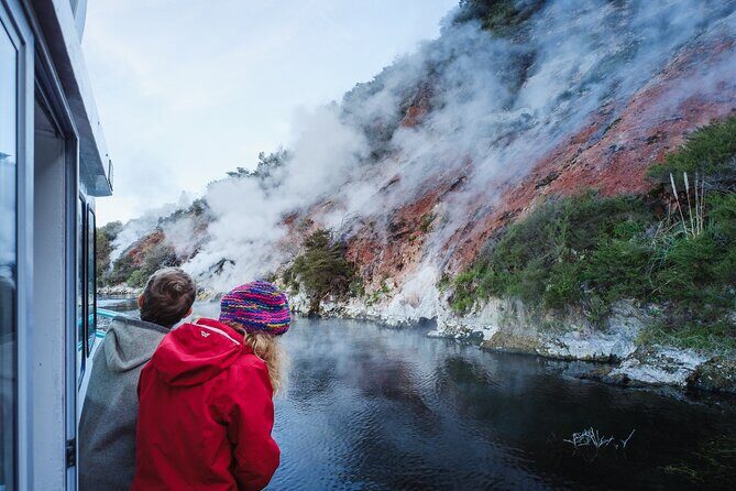 Full Waimangu Experience - Walk & Cruise - The trail down to Lake Rotomahana: timing without stress