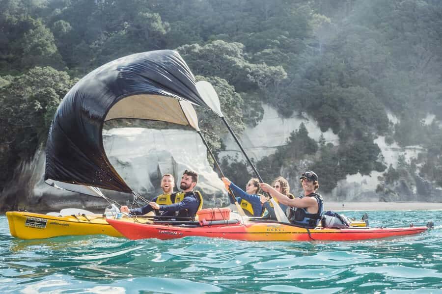 Hahei: Cathedral Cove Kayak Tour - Refreshments included - The highlight stop: landing at Cathedral Cove for coffee and time on the beach