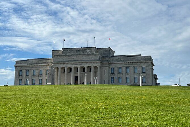 Half-Day Tour: AUCKLAND CITY Highlights with Hotel Pickup - Auckland Museum exterior and Winter Gardens: a quick reset in the Domain