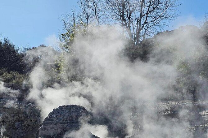 Hells Gate Geothermal, Mud & Sulphur Spa - Rotorua scenery with quick stops: Government Gardens and the Redwoods
