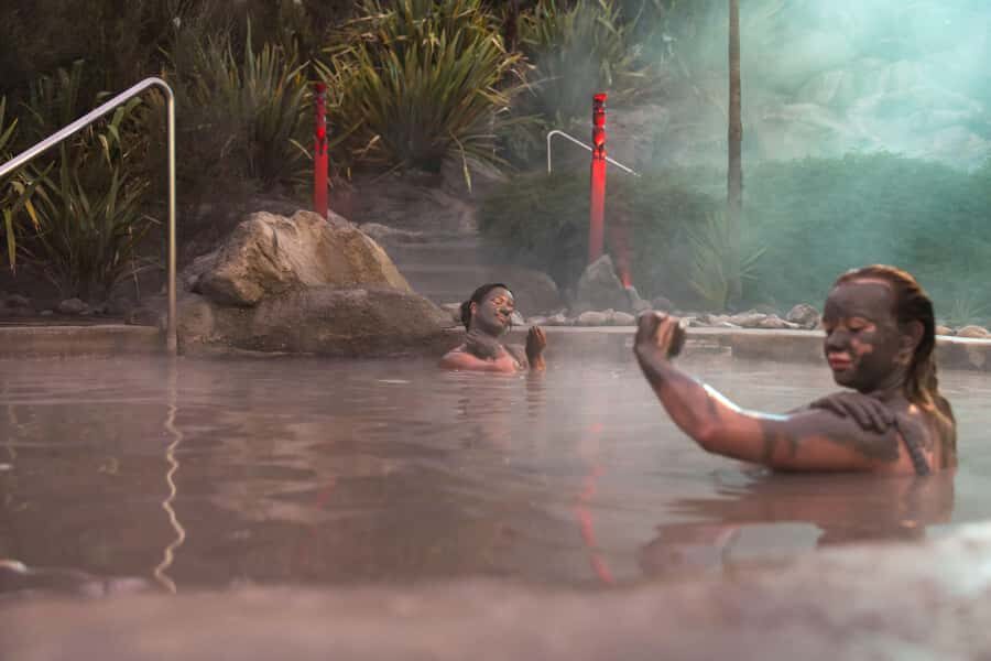 HELL'S GATE Mud Spa, Rotorua - Group Day Tour Ex Auckland - Waikato River pause and the calm reset on the way home