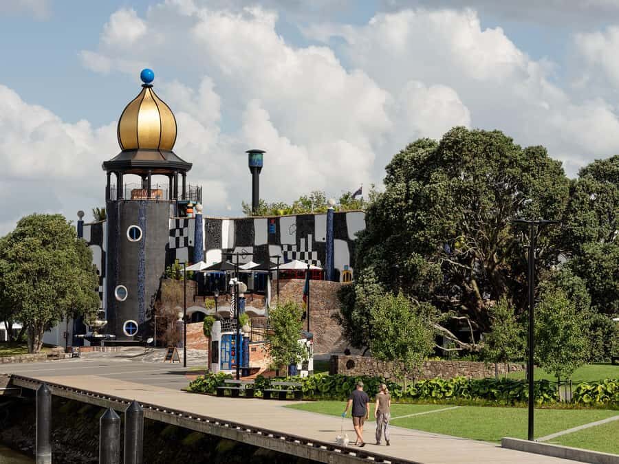 Hundertwasser Art Centre Admission Ticket - Golden Cupola 360° Views: The Payoff Moment