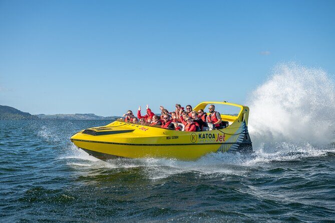 Katoa Jet Boat tour on Lake Rotorua - Lake Rotorua highlights: Mokoia Island, Sulphur Bay, and Kawaha Point