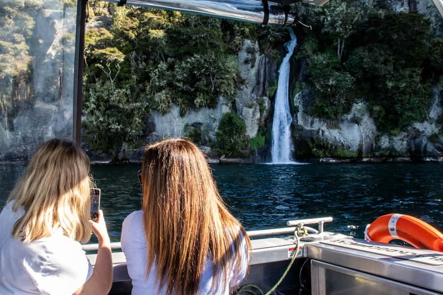 Kinloch: Lake Taupo Catamaran Cruise with Paddleboarding - Waterfalls and Ravines: The Stop That Makes the Tour Worth It