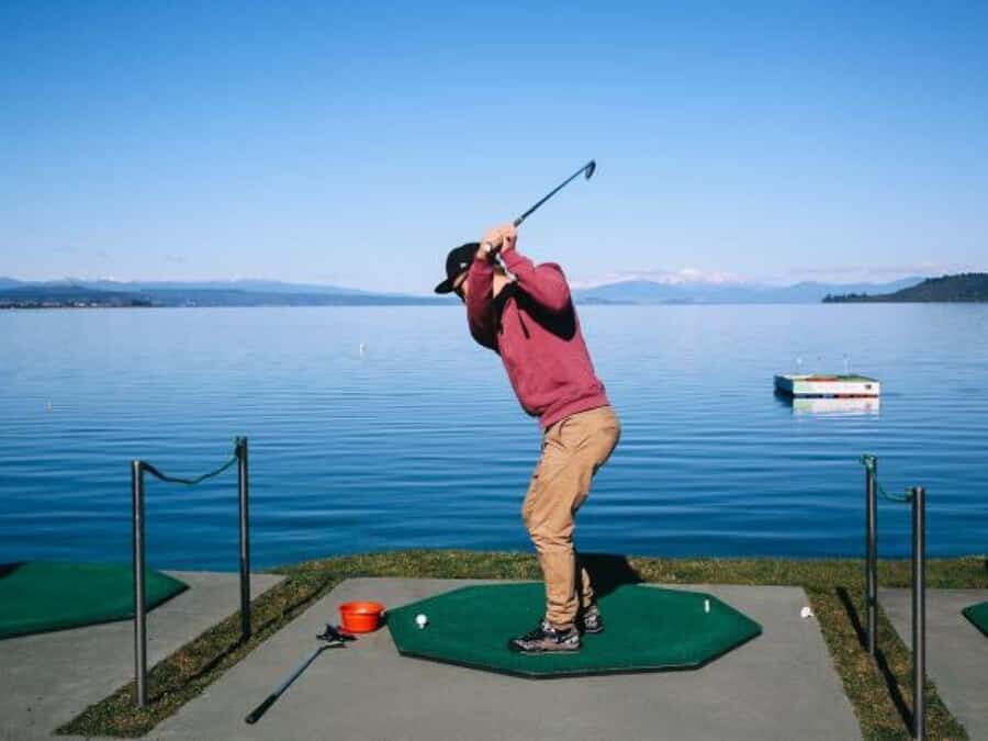 Lake Taupo: Hole in One Golf or Ball Blaster Challenge - How the Challenge Works: 3 Holes and a 102m Aim