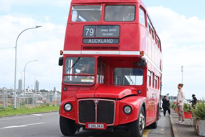 London Routemaster Double Decker Auckland Discovery - Ponsonby style and the Harbour Bridge crossing