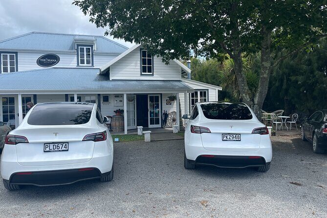 Martinborough Private Food and Wine Tour in Tesla SUV - C’est Cheese for coffee and scones before the tastings
