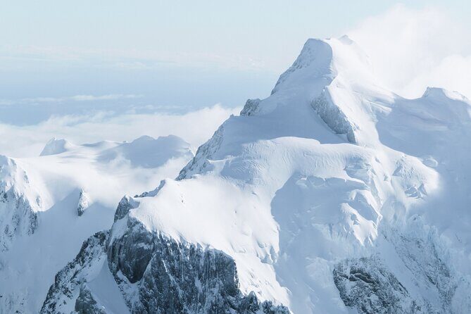 Milford Sound and Big Five Glaciers Scenic Flight - Mt. Aspiring National Park: Matterhorn of the South in full context