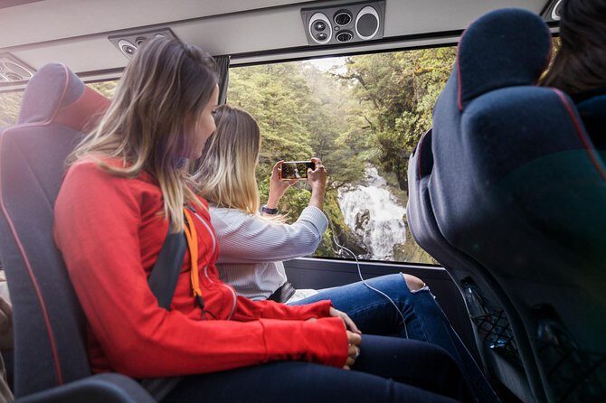 Milford Sound Coach and Cruise Tour from Queenstown with Flyback - Queenstown to Te Anau in a new glass-roof coach