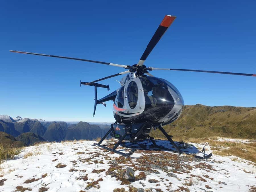 Milford Sound: Glacier and Waterfall Helicopter Experience - From Milford Sound Airport: First Views of Mitre Peak and Bowen Falls