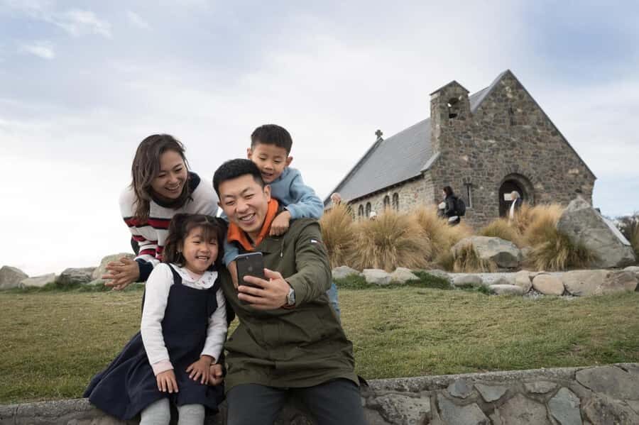 Mount Cook Day Tour: Mount Cook to Christchurch - The Church of the Good Shepherd Photo Stop