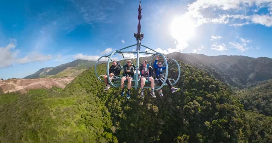 Nelson: Cable Bay Adventure Park Skywire Experience - Getting to the Skywire: transfers plus a narrated mini-bus ride