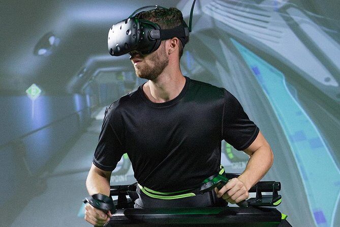 Omni VR - Multiplayer Virtual Reality - Where the running-shoes VR game fits into a Queenstown day