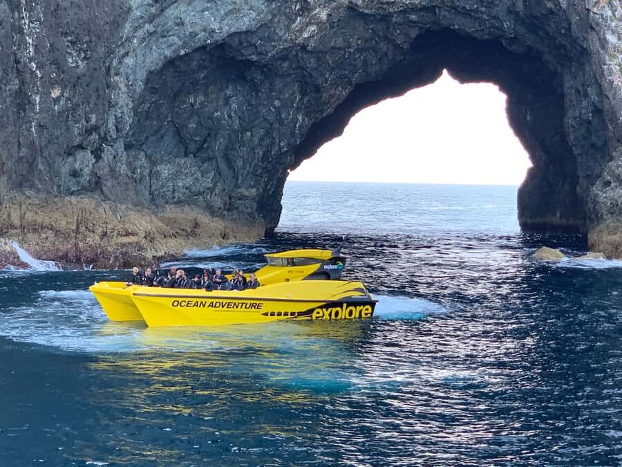 Paihia: Hole in the Rock Fast Boat Ocean Adventure - The boat experience: speed, spray, and how not to miss the story
