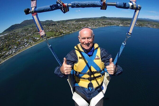 Parasailing Adventure over Lake Taupo - Getting Harnessed: Why Clear Instructions Matter for Nervous Fliers