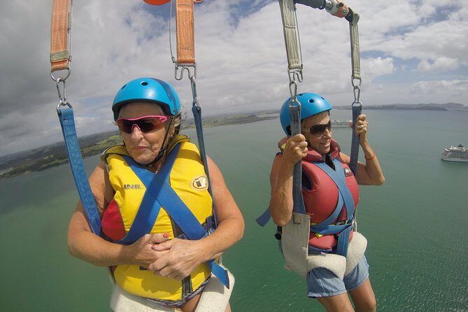 Parasailing Adventure Over the Bay of Islands - Flight Options for Friends, Families, and Kids