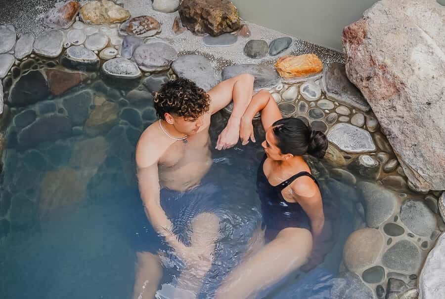 Polynesian Spa Rotorua: Sky View Private Pools Experience - The Sky View private pools: cubicles, open roof, and real quiet