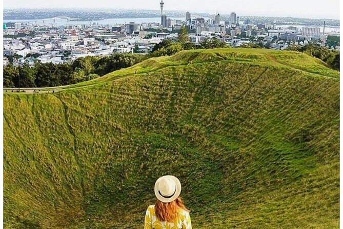 Private Piha Beach, Rainforest Adventure & Mt. Eden with Guide - Mt Eden (Maungawhau): the 360° crater finish that makes the hills worth it