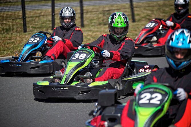 Raceline Karting at Off Road NZ - The 1.2km circuit: straights, corners, and that 150-metre moment