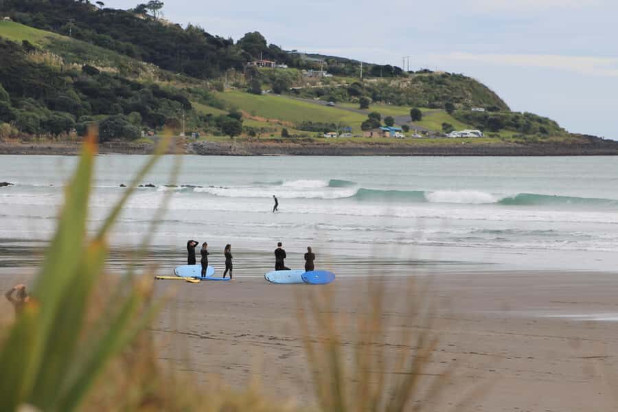 Raglan: Group Surf Lesson - Why Raglan’s Ngarunui Beach Works for First-Timers