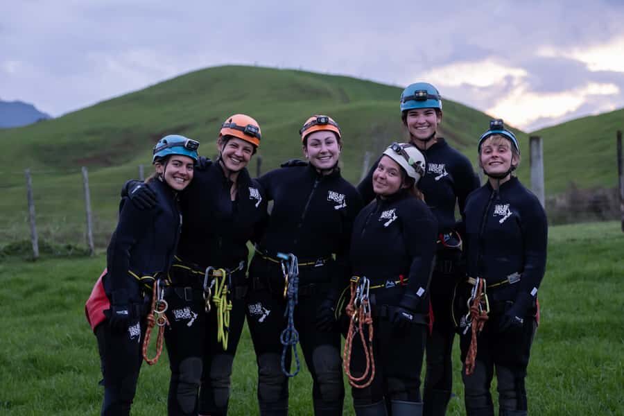 Raglan: Sunset Canyoning Tour and Glowworm Experience - The Van Ride, Then the Guided Canyon Run