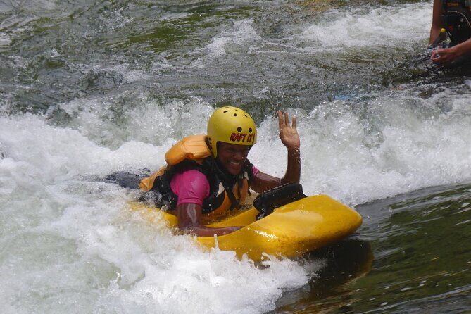Rotorua Sledging White Water Sledging | Kaitiaki Adventures - Stop by Stop: Lake Rotorua, Lake Rotoiti, and Okere Falls Time