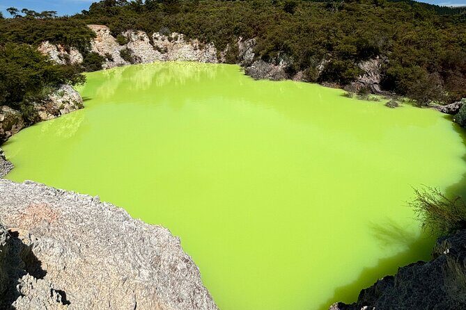 Rotorua: WaiOtapu & Redwood forest & Blues springs from Auckland - Key highlights in plain terms