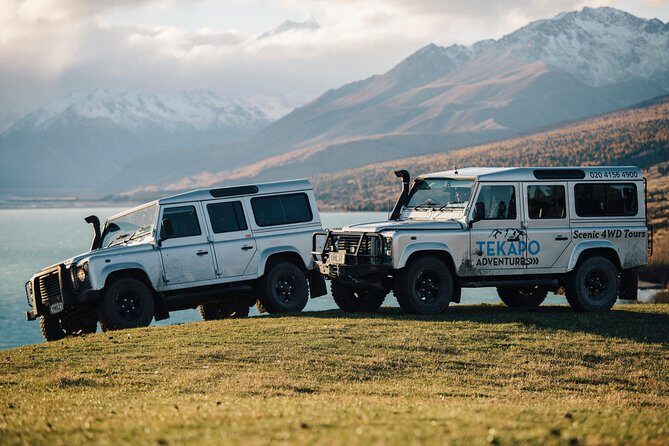 Scenic 4WD Tour Lake Tekapo Backcountry - A rowdy Land Rover Defender ride you feel in your bones